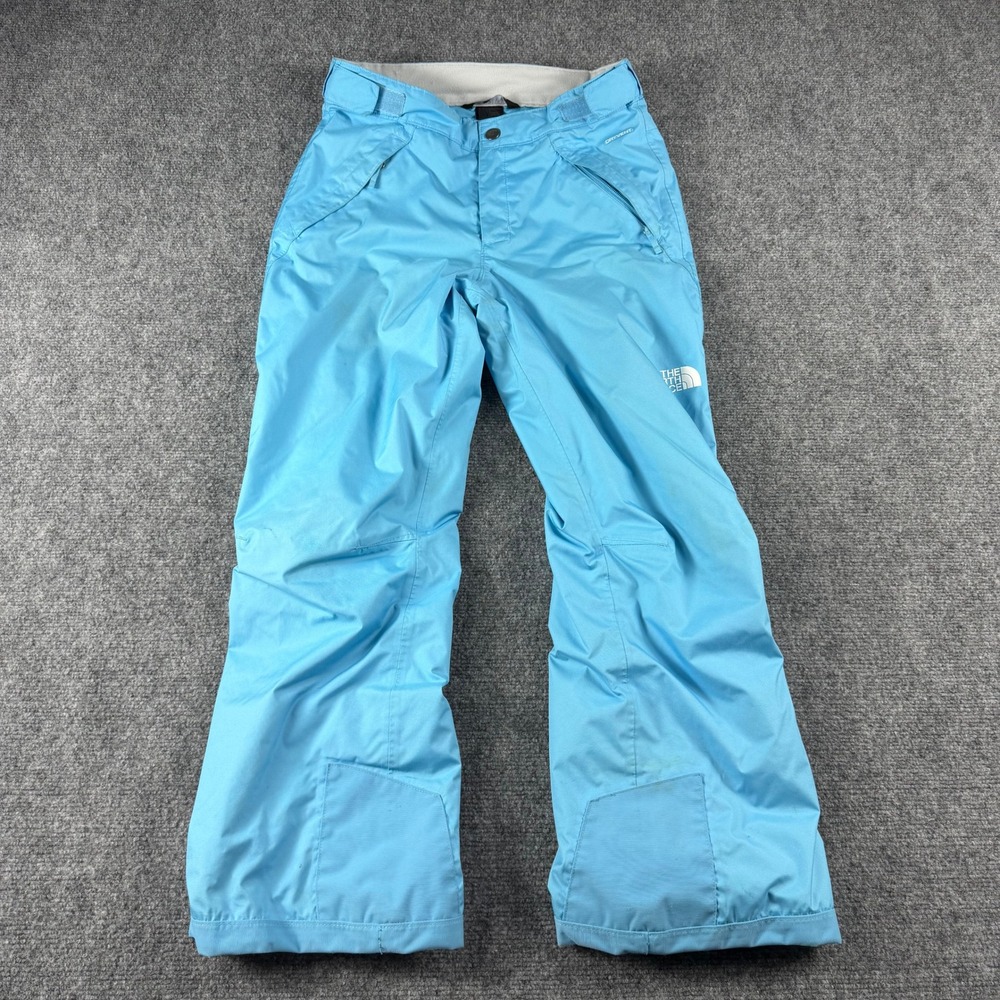 The North Face Snow Pants Girls L 14/16 Blue‎ DryVent EZ Grow Ski Snowboard